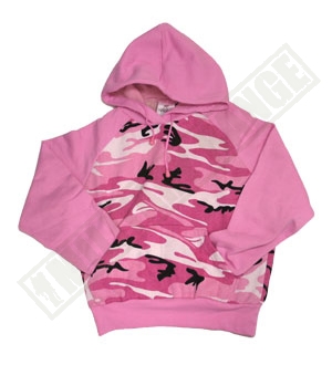 Mikina d-Emsk-E s kapuc-u PINK CAMO